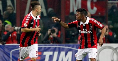 Robinho (right): Scored Milan's winner from penalty spot